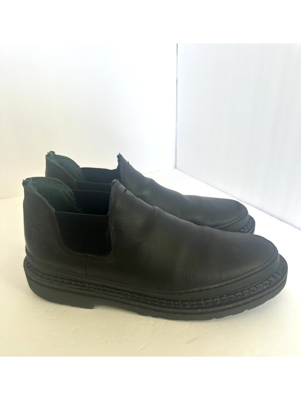 Georgia Giant Romeo Slip Resistant Work Shoes Mens 10.5 M Black Leather - Picture 3 of 8